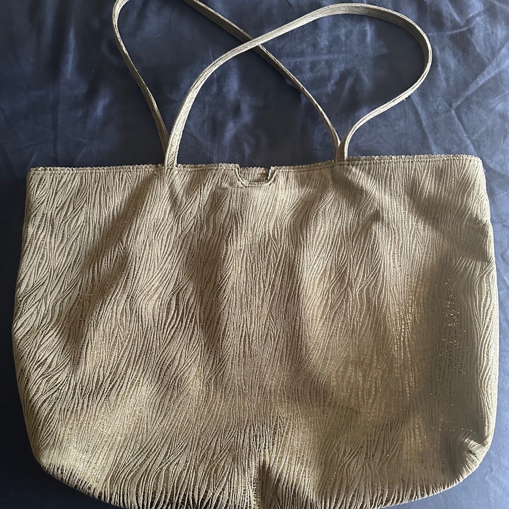 Carlos Falchi Grey Tote Bag